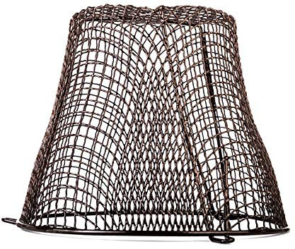 Tower Flue Components CGDK6BR Plastic Coated Circular Boiler Terminal Guard, Brown, 11.5 Dia x 9 D