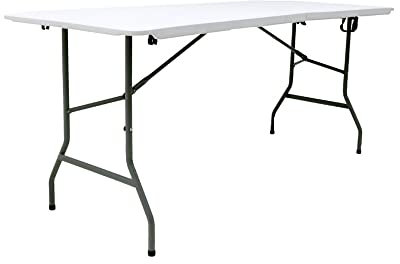 Oypla 6ft 1.8m Folding Heavy Duty Catering Trestle Party Garden Table