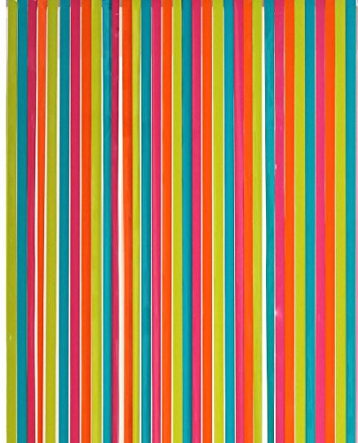 Tenda a strisce per porta, in plastica di alta qualità, larghezza 90 cm x lunghezza 220 cm multicolore