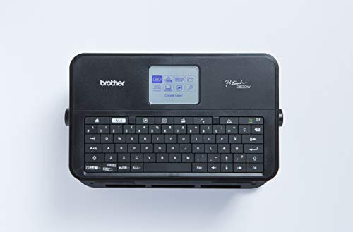 Brother PT-D800W Professionelles PC-Beschriftungsgerät mit WLAN und separater Tastatur (für 3,5 bis 36 mm breite TZe-Schriftbänder, Thermotransfer-Druckverfahren), Schwarz