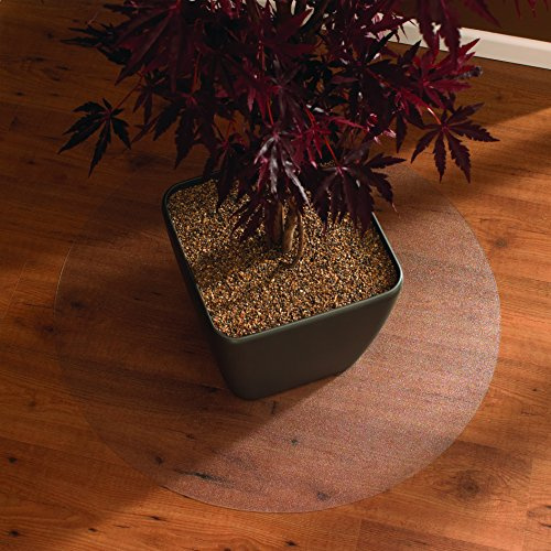 Floortex Bodenschutzmatte | Bürostuhlunterlage ultimat | 60 cm Durchmesser | aus Original-Floortex-Polycarbonat | transparent | rund | für alle Böden