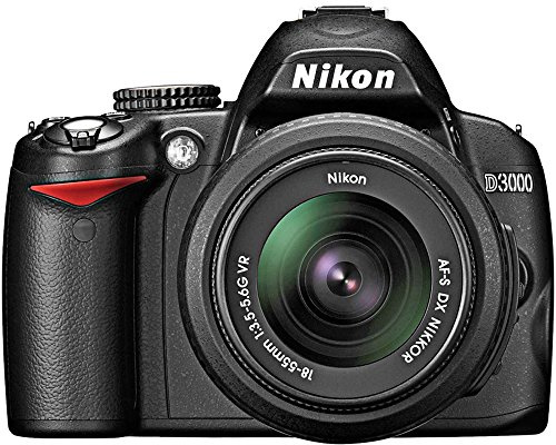 Nikon D3000 18-55 VR Kit Appareil Photo Numérique Compact 10.2 Mpix Zoom 3 x Noir