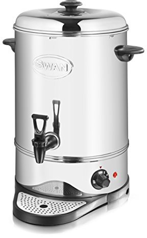 Swan SWU16L Catering Urn with Automatic Temperature Control, Drip Tray, 16L, 2200W, Stainless Steel