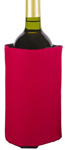 koala Manga Enfriadora de Colores 4 Capas Bottiglia di Raffreddamento, Poliestere Nylon Schiuma Gel refrigeratore Velcro, Rosso, Estándar