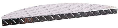 Stufenmatte Aluminium glänzend halbrund 60x18cm Treppenmatte ALU SZAGATO | Made in Germany Stufenmatten ALU Metall ALU-Matte ALU-Stufe