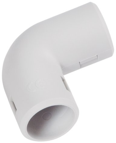 Isolation tuyaux | Gaine | Connecteur tube | Tubage | Raccord pvc | Manchon Câble | tuyau pvc Rigide | Sachet Avec Accroche De 2 Coudes Equerres Irl D20mm Gris | Debflex | 429245