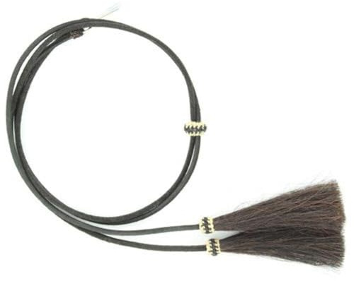 M & F Western Leather Stampede String, Schwarz, Einheitsgröße