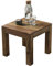 FineBuy Couchtisch Massiv-Holz 45 cm breit Wohnzimmer-Tisch Design Landhaus-Stil Beistelltisch Natur Farbe wählbar