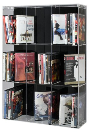 Sora.de DVD-Modulregal mit schwarzer Rückwand