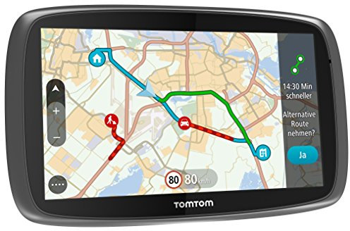 TomTom GO 610 World Navigationssystem (15 cm (6 Zoll) kapazitives Touch Display, Magnethalterung, Sprachsteuerung, Traffic/Lifetime Weltkarten)
