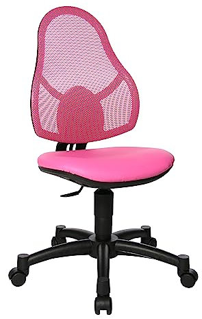 Topstar Open Art Junior, Bürostuhl, Schreibtischstuhl für Kinder und Jugendliche, Bezugsstoff, pink