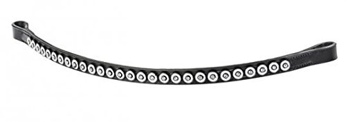 Busse Trense SINGLE, VB, schwarz/Knopf-Strass