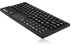 ICY BOX Industrietastatur Silikonummantelung IP68 DE KSK-5031IN_DE | Silikonummantelung gegen Staub/FlüssigkeitenWasserdicht nach IP68USB, deutsches Layout