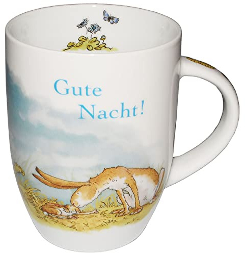 alles-meine.de GmbH Henkeltasse - Weisst du eigentlich wie lieb ich Dich hab - Gute Nacht - groß - 380 ml - Porzellan/Keramik - Kindertasse - Hase & Tiere - Kaffeetasse - K..