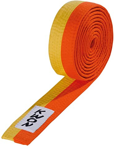 Budo-Gürtel 2-farbig (gelb/orange, 260)