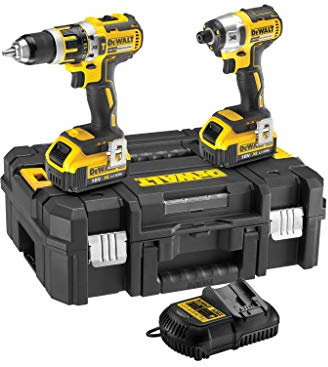 Dewalt DCK259M2T 18 V XR Li-Ion Brushless Combi Drill and Impact Driver Twin Pack