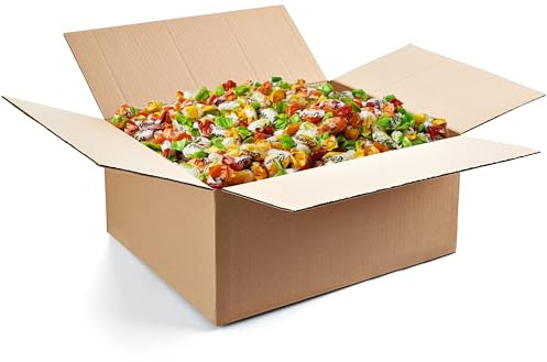 vontek 10 kg Bonbons Großpackung – 1800 Bonbons einzeln verpackt – Perfektes Wurfmaterial für Karneval, Fasching, Halloween, Messen – Fruchtbonbons, Mini Bonbons, bunt gemischt