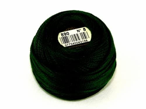 DMC Baumwoll-Perlgarn, Größe 8, Farbe 890, 10-g-Knäuel