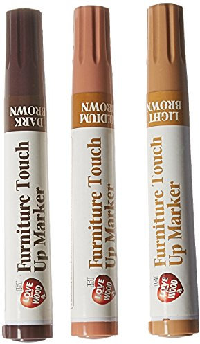 Set mit 3 magischen Ausbesserungsstiften für Holzmöbel zum Ausbessern von Möbeln, hell-dunkel, mittelgroß