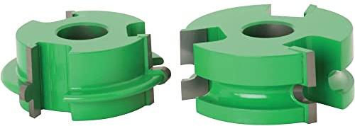 Grizzly Industrial C2307 - Shaper Cutter - Tongue & Groove Flooring Cutter Set, 3/4 Bore