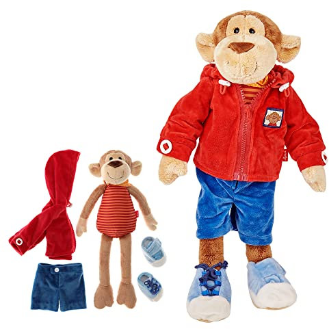 SIGIKID 40989 Lernaffe Soft PlayQ Mädchen und Jungen Lernspielzeug empfohlen ab 1 Jahr mehrfarbig, STK
