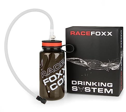 RACEFOXX Trink System mit 1 Schlauch, Click Anschluss, Sportflasche
