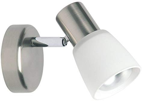 BRILLIANT lampada Luca spot da parete in ferro/cromato/bianco | 1x R50, E14, 40W, adatto per lampade a riflettore (non incluse) | Scala da A ++ a E | Testa orientabile