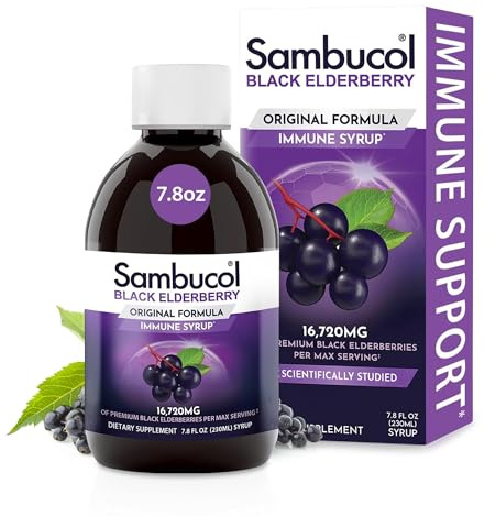 Sambucol Black Elderberry Syrup Original Formula, 7.8 Ounce Bottle