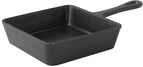 Utopia Cast Iron Skillet Pan 14 x 14cm | Mini Skillet Pan