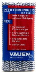 VAUEN 5 x Pfeifenreiniger Blau/Weiß, 80er Beutel