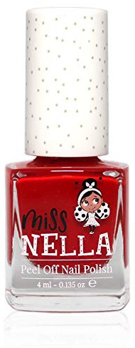 Miss Nella Strawberry Cream Nagellack für Mädchen auf Wasserbasis, Peel-Off-Formel