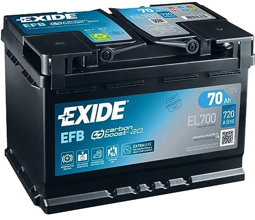 EXIDE Autobatterie 70Ah 760A EFB EL700 EFB L3 Starterbatterie