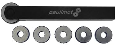 PAULIMOT Rändelwerkzeug mit 6 HSS-Rädern, 12 x 12 mm : Schnäppchen-Ausführung vorhanden