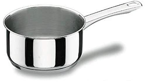 LACOR 40212 - Cazo Recto Vitrocor 12 cm Acero Inoxidable 18/10 - Cocina | En acero inox 18/10, para salsas, leche y raciones pequeñas; ideal para cocina profesional y uso diario en casa