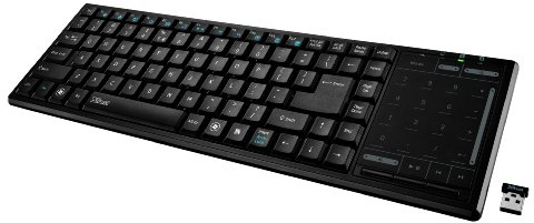 Trust Tacto RF sans Fil Noir - Claviers (Standard, sans Fil, RF sans Fil, Noir)