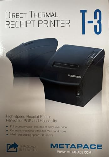 Metapace T-3 Thermodirekt Bondrucker USB, Ethernet, Cutter, schwarz (META-T3IIUES)