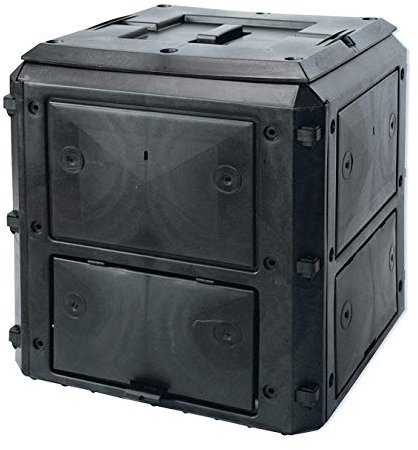 KHW 56000 Bio-Quick, erweiterbarer Komposter mit Deckel, Basismodell 420 L, anthrazit