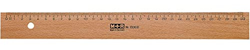 M+R Lineal Holz 30cm Buche Metalleinlage 1 Stück