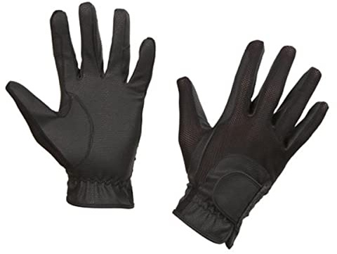 Kerbl SummerTech Gants d'Equitation pour Cheval Noir Taille S