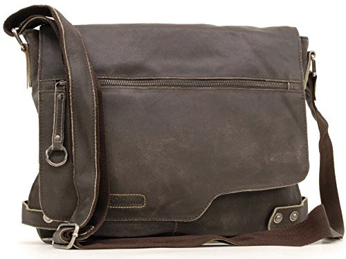 Ashwood - Grande Messenger Bag in Pelle per PC 13 Pollici - Borsa a Tracolla da Lavoro - A4 Borsa Ufficio Uomo - Tracolla Regolabile - 8353 Marrone