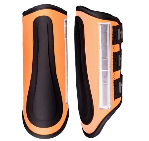 HORZE bZeen reflektierende Gamaschen, Orange, L