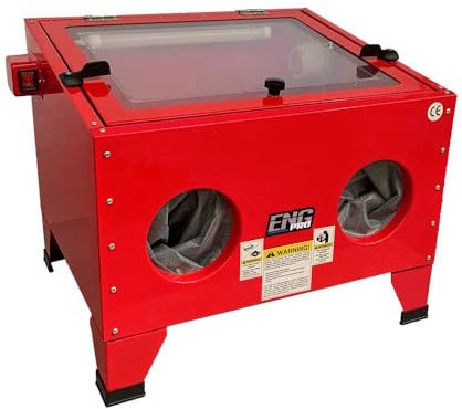 Sabbiatrice da banco con accessori pistola guanti ugelli -ENG PRO MA SB SP50