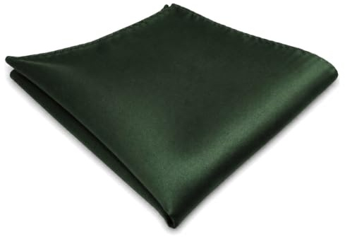 TigerTie Designer näsduk i enfärgad – kavalihandduk pochette näsduk – storlek 30 x 30 cm, Grön mörkgrön grangrön, Einstecktuchgröße: ca. Länge 30 cm, Breite 30 cm