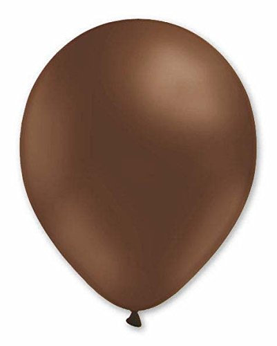 x50 Balloon Helium 29cm Brown Super Round Latex 12 Coloured Party Decoration Superhero