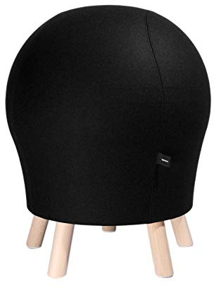 TOPSTAR SITNESS 5 Sitzhocker schwarz | Made in Germany | Ergonomisch | Bürohocker, Rollhocker | höhenverstellbar | Geprüfte Sicherheit nach GS-Intertek