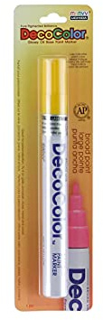 Uchida 300-C-5 Marvy Deco Color Broad Point Paint Marker, Yellow