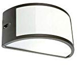 Applique mezzaluna moderna lampada da parete per esterno grigio