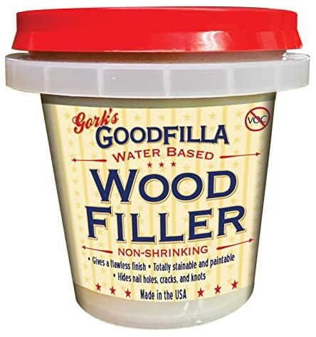 Goodfilla Neutral Base, 8 oz, Wood and Grain Filler, Stainable, Tintable, Sandable, Zero Waste, Non-Toxic, USA Made