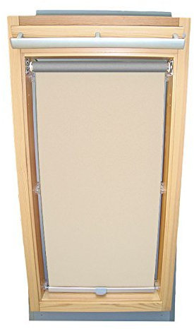 Easy-Shadow Hochwertiges Abdunkelungsrollo Rollo Thermo creme für Velux DKL/RHL-EP GGL,GPL,GHL,GTL,GXL,GDL 308 ALU // Maßanfertigung