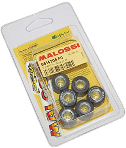 GALET MAXISCOOTER MALOSSI 18x14 14,0g (x6) POUR SCOOTER 125 CHINOIS-PEUGEOT 125 TWEET- KYMCO 125 DINK-STREET, AGILITY-SYM 125 FIDDLE, GTS